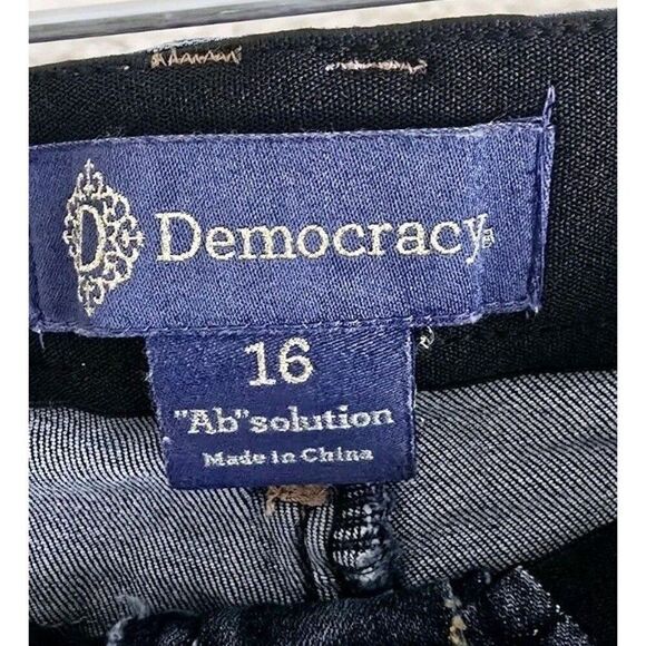 Democracy Absolution Denim High Rise Ankle Length Skinny Jeans Plus Size 16 - Picture 3 of 9